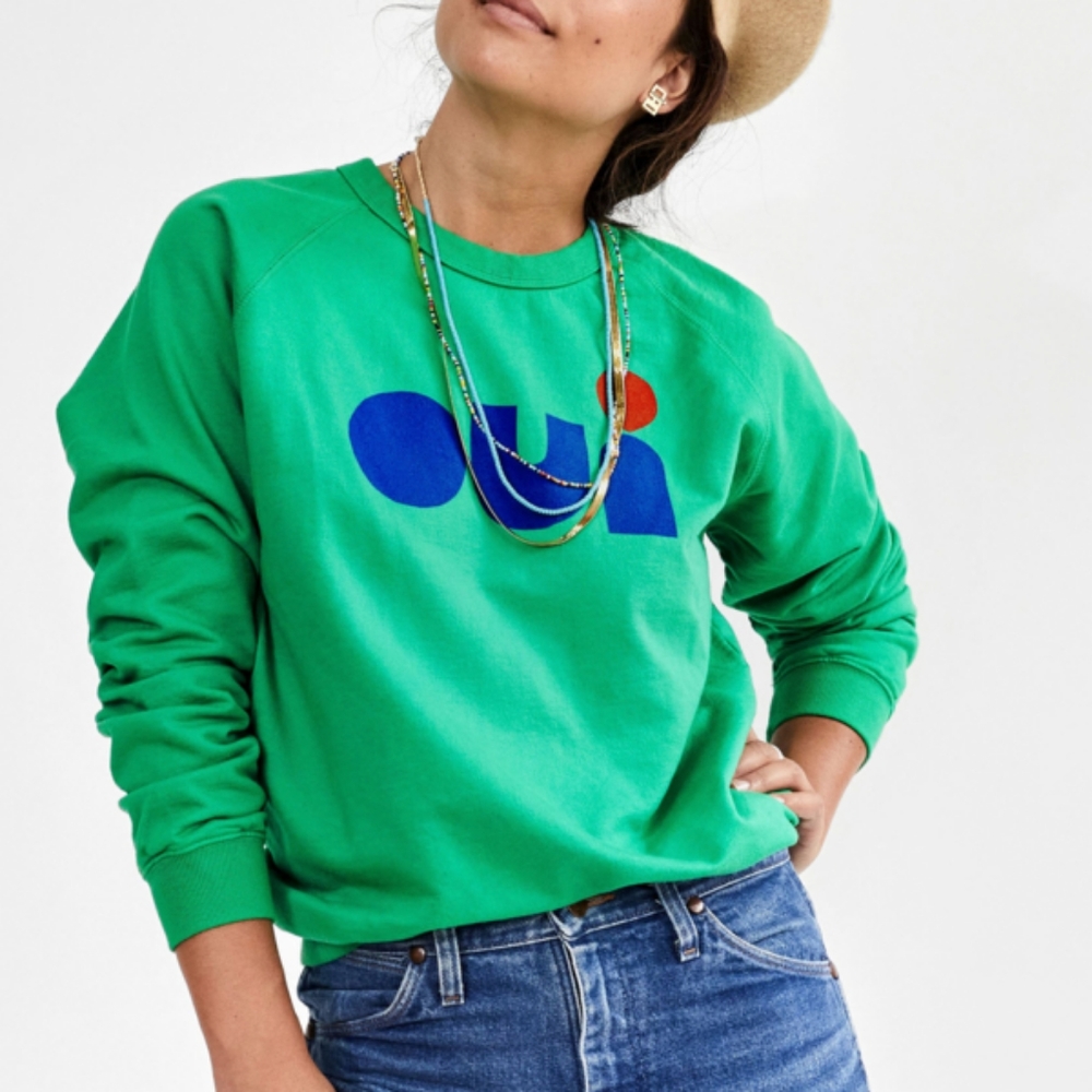 Clare V Green Oui Sweater